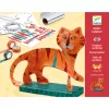 Djeco Művészeti műhely - Szoborkészítés - A tigris - The tiger, 3–5 év, Többszínű