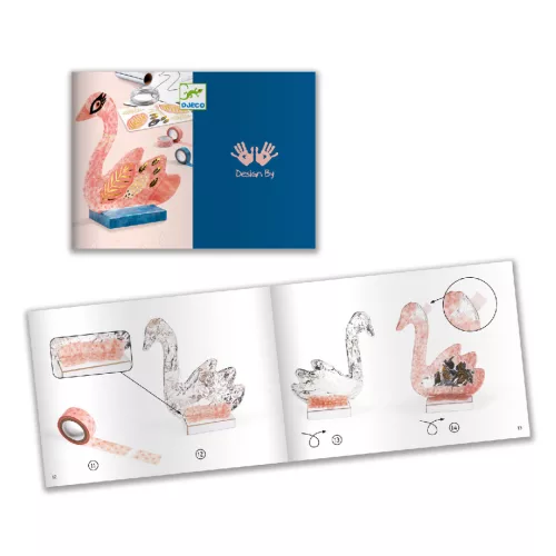 Djeco Művészeti műhely - Szoborkészítés - A hattyú - The swan, 3–5 év, Többszínű