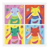 Djeco Művészeti műhely - Toppon - Inspired by Andy Warhol - Totally Pop, 3–5 év, Piros