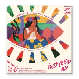 Djeco Művészeti műhely - Polinézia - Inspired by Paul Gauguin - Polynesia, 6–8 év, Piros