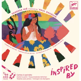 Djeco Művészeti műhely - Polinézia - Inspired by Paul Gauguin - Polynesia, 6–8 év, Piros