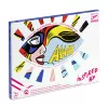 Djeco Művészeti műhely - Szuperhősök - Inspired by Roy Lichtenstein - Superheroes, 3–5 év, Piros
