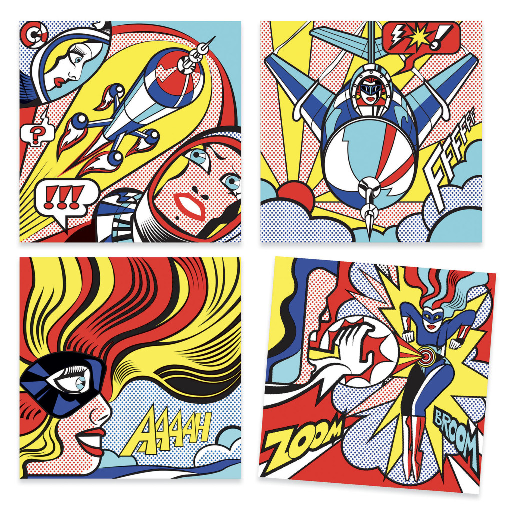 Művészeti műhely - Szuperhősök - Inspired by Roy Lichtenstein - Superheroes – alternatív kép 1