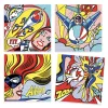 Djeco Művészeti műhely - Szuperhősök - Inspired by Roy Lichtenstein - Superheroes, 3–5 év, Piros
