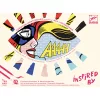 Djeco Művészeti műhely - Szuperhősök - Inspired by Roy Lichtenstein - Superheroes, 3–5 év, Piros