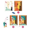 Djeco Művészeti műhely - Kockafejek - Inspired by Pablo Picasso - Square Heads, 3–5 év, Piros