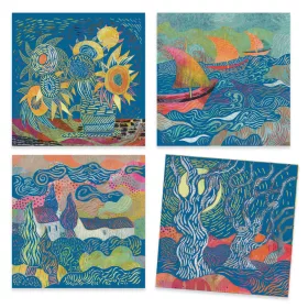 Djeco Művészeti műhely - Délen - Inspired by Vincent Van Gogh - The South, 3–5 év, Piros