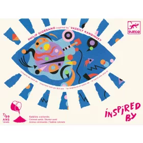 Djeco Művészeti műhely - Absztrak - Inspired by Vaszilij Kandinszkij - Abstract, 3–5 év, Piros
