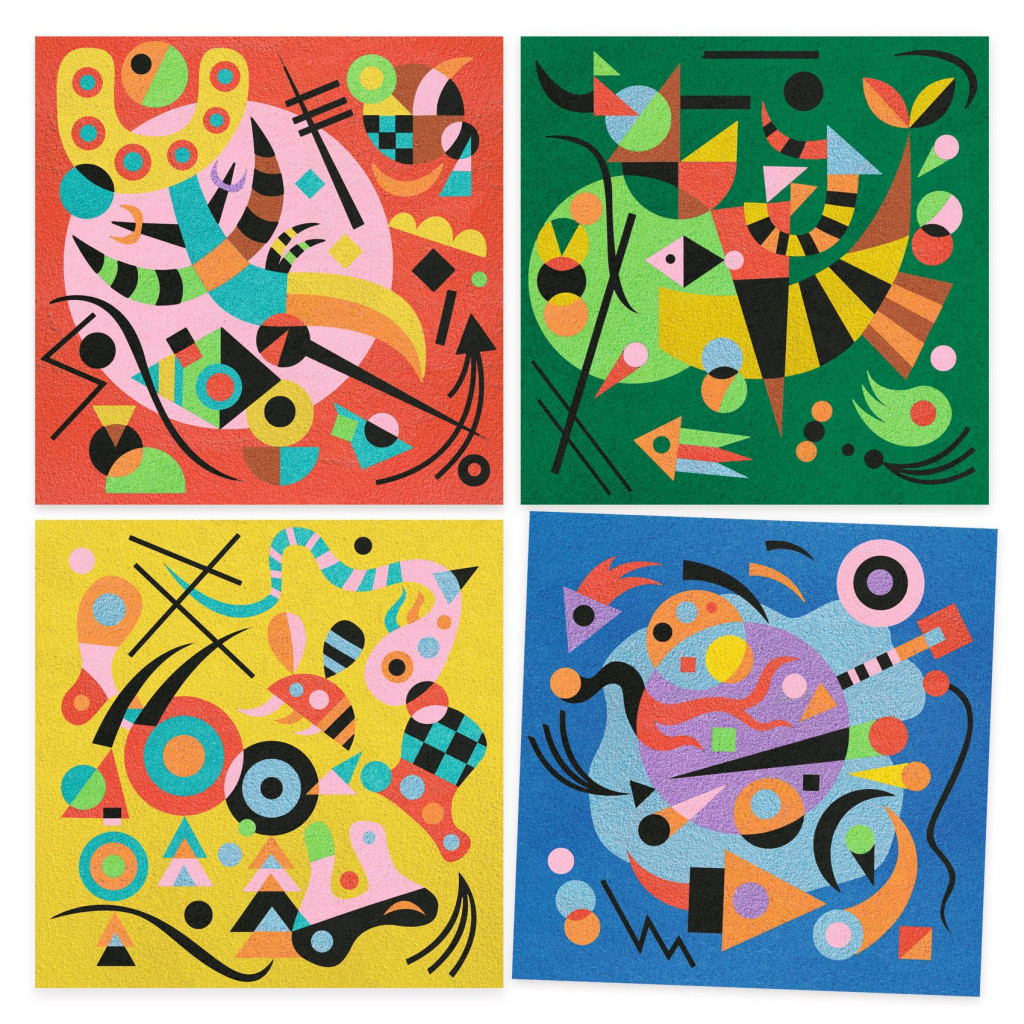 Művészeti műhely - Absztrak - Inspired by Vaszilij Kandinszkij - Abstract – alternatív kép 2
