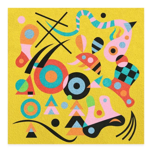 Djeco Művészeti műhely - Absztrak - Inspired by Vaszilij Kandinszkij - Abstract, 3–5 év, Piros