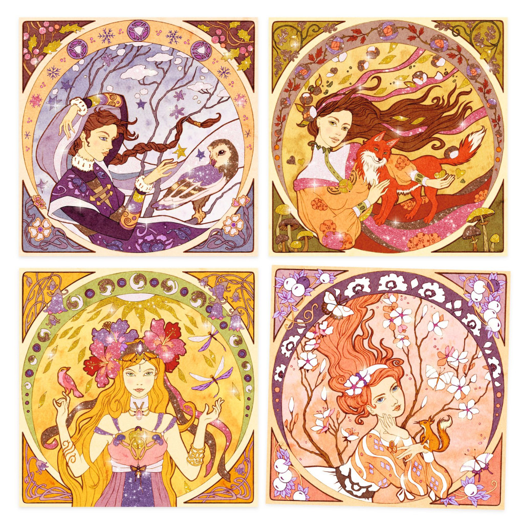 Művészeti műhely - Isteni - Inspired by Alfons Mucha - Divine – alternatív kép 2