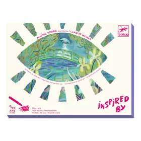 Djeco Művészeti műhely - Tavirózsák - Inspired by Claude Monet - Water Lily, 3–5 év, Piros