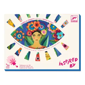 Djeco Művészeti műhely - Virágdíszben - Inspired by Frida Kahlo - Coyoacán, 3–5 év, Piros