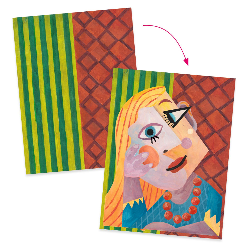 Művészeti műhely - Kubus fejek - Inspired by Pablo Picasso - Square Heads – alternatív kép 2