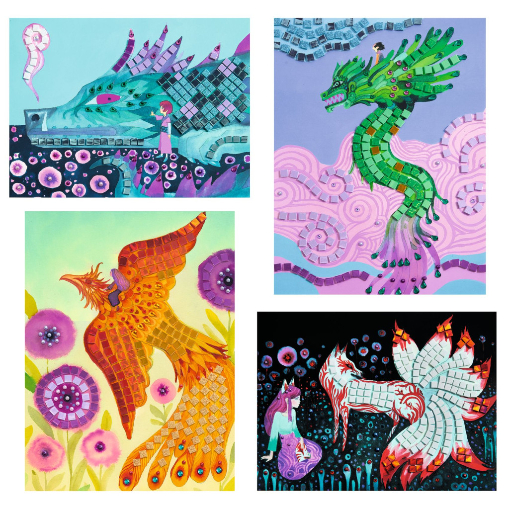 Mozaikkép készítés - Mítikus lények - Mythical Creatures – alternatív kép 1