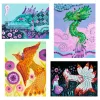 Djeco Mozaikkép készítés - Mítikus lények - Mythical Creatures, 3–5 év, Többszínű