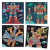 Djeco Mozaikkép készítés - Űrcsata - Space battle, 3–5 év, Többszínű
