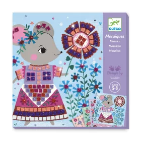 Djeco Mozaikkép készítés - Édes háziállatok - Lovely pets, 3–5 év, Többszínű