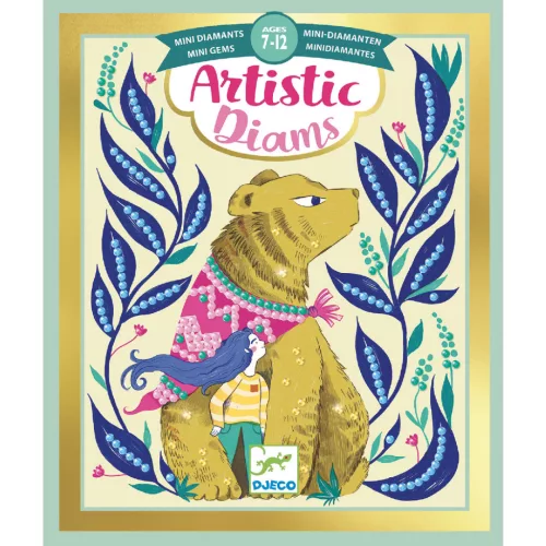 Djeco Artistic Diams - Gyémántszemes kirakó - Misztikus lények - Mythical Creatures, 6–8 év, Többszínű