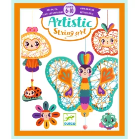 Djeco Artistic String art - Varrás és díszítés - Kertemben - Garden, 3–5 év, Többszínű