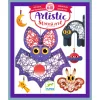 Djeco Artistic String art - Varrás és díszítés - Éjszakában - Night-time, 3–5 év, Többszínű