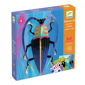 Djeco Papírszobor műhely - Bogarak - Paper bugs, 6–8 év, Többszínű