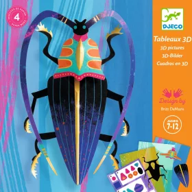 Djeco Papírszobor műhely - Bogarak - Paper bugs, 6–8 év, Többszínű