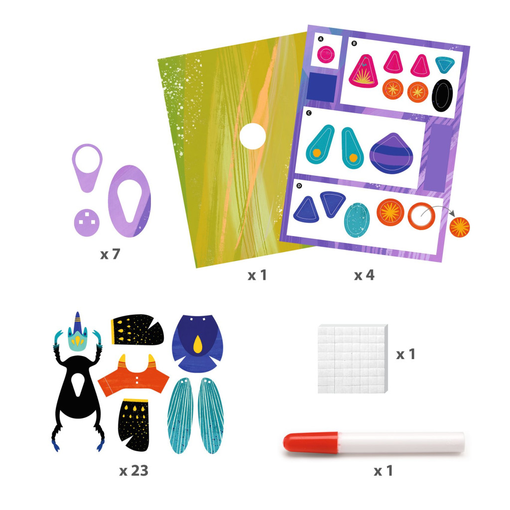 Papírszobor műhely - Bogarak - Paper bugs – alternatív kép 3