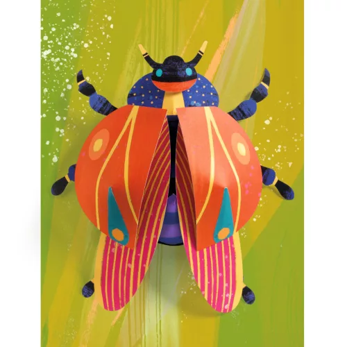 Djeco Papírszobor műhely - Bogarak - Paper bugs, 6–8 év, Többszínű