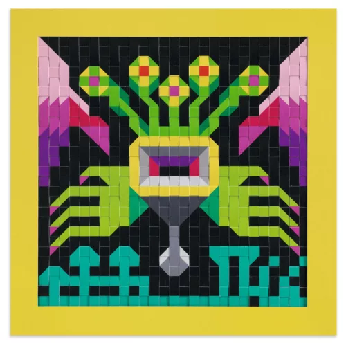 Djeco Fűzős képkészítő - Betolakodók - Invaders, 3–5 év, Többszínű
