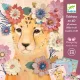 Djeco Művészeti műhely - Állatok virágokkal - Floral wreaths, 3–5 év, Többszínű