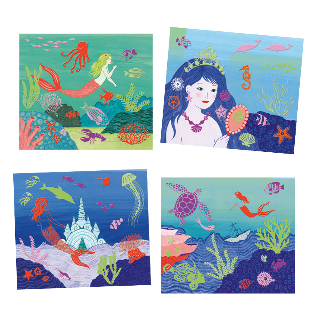 Artistic Patch - Csillámminta készítés - Óceán mélyén - Collages - Ocean – alternatív kép 2