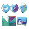 Djeco Artistic Patch - Csillámminta készítés - Óceán mélyén - Collages - Ocean, 3–5 év, Többszínű