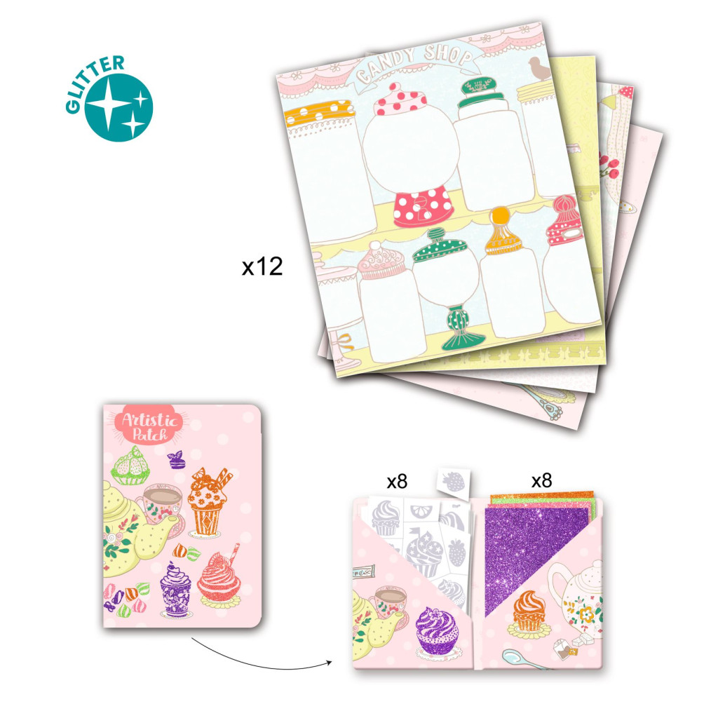 Artistic Patch - Csillámminta készítés - Édességek - Collages - Sweets – alternatív kép 3