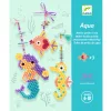 Djeco Artistic Aqua - Vizes gyöngykirakó képkészítő - Tengervarázs - Sea charm, 6–8 év, Többszínű