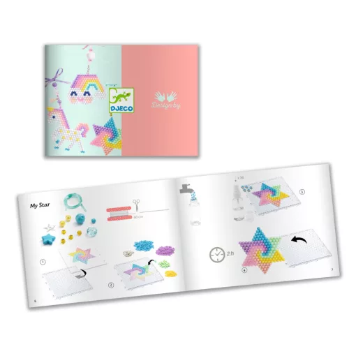 Djeco Artistic Aqua - Gyöngyből kép - Rainbow, 3–5 év, Többszínű