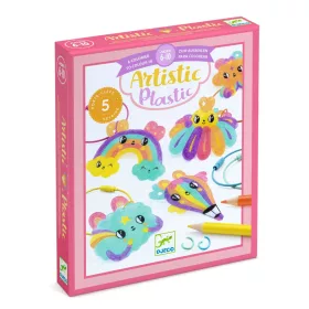 Djeco Artistic Plastic - Cuki kulcstartó díszek - Kawaii keyring, 3–5 év, Többszínű