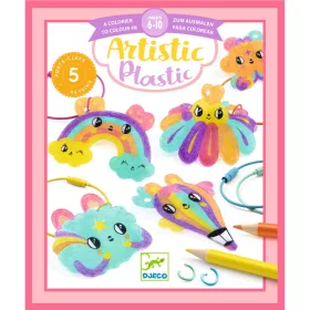 Djeco Artistic Plastic - Cuki kulcstartó díszek - Kawaii keyring, 3–5 év, Többszínű