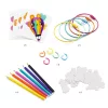Djeco Artistic Plastic - Cuki kulcstartó díszek - Kawaii keyring, 3–5 év, Többszínű