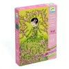 Djeco Csillámkép készítés - Csillogó ruhák - Glitter dresses, 3–5 év, Többszínű