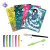 Djeco Csillámkép készítés - Csillogó ruhák - Glitter dresses, 3–5 év, Többszínű