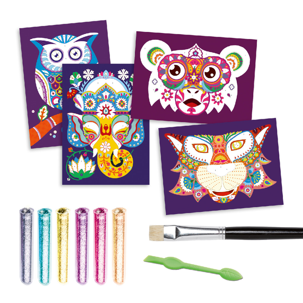 Csillámkép készítés - Csillogó állatok - Glitter animals – alternatív kép 2