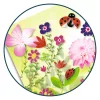 Djeco Csillámkép készítés - Pillangók - Butterflies, 3–5 év, Többszínű