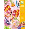 Djeco Csillámkép készítés - Pillangók - Butterflies, 3–5 év, Többszínű
