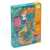 Djeco Csillámkép készítés - Sellők - Mermaids, 3–5 év, Többszínű
