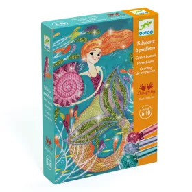 Djeco Csillámkép készítés - Sellők - Mermaids, 3–5 év, Többszínű