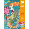 Djeco Csillámkép készítés - Sellők - Mermaids, 3–5 év, Többszínű