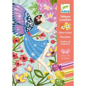 Djeco Csillámkép készítés - A tündéri élet - The gentle life of fairies, 3–5 év, Többszínű
