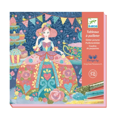 Djeco Mikrogyöngyös képkészítés - Ábrándozás - Daydream, 3–5 év, Többszínű