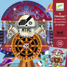 Djeco Fémfóliás színezés - Kalóztámadás - Up and at 'em!, 3–5 év, Többszínű